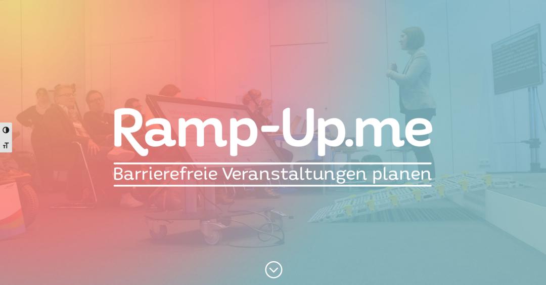 Screenshot des Webangebots des Projekts Ramp-Up.me
