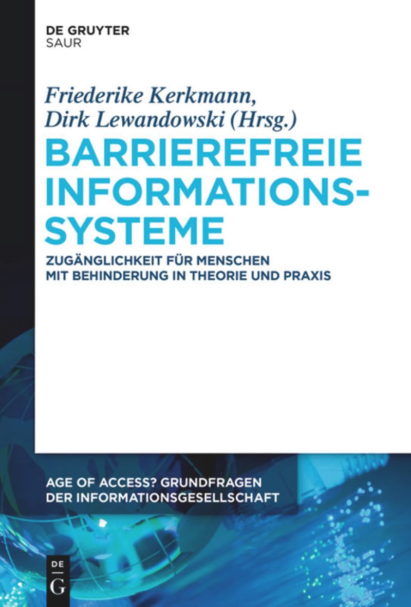 Buchcover Barrierefreie Informationssysteme aus dem De Gruyter-Verlag