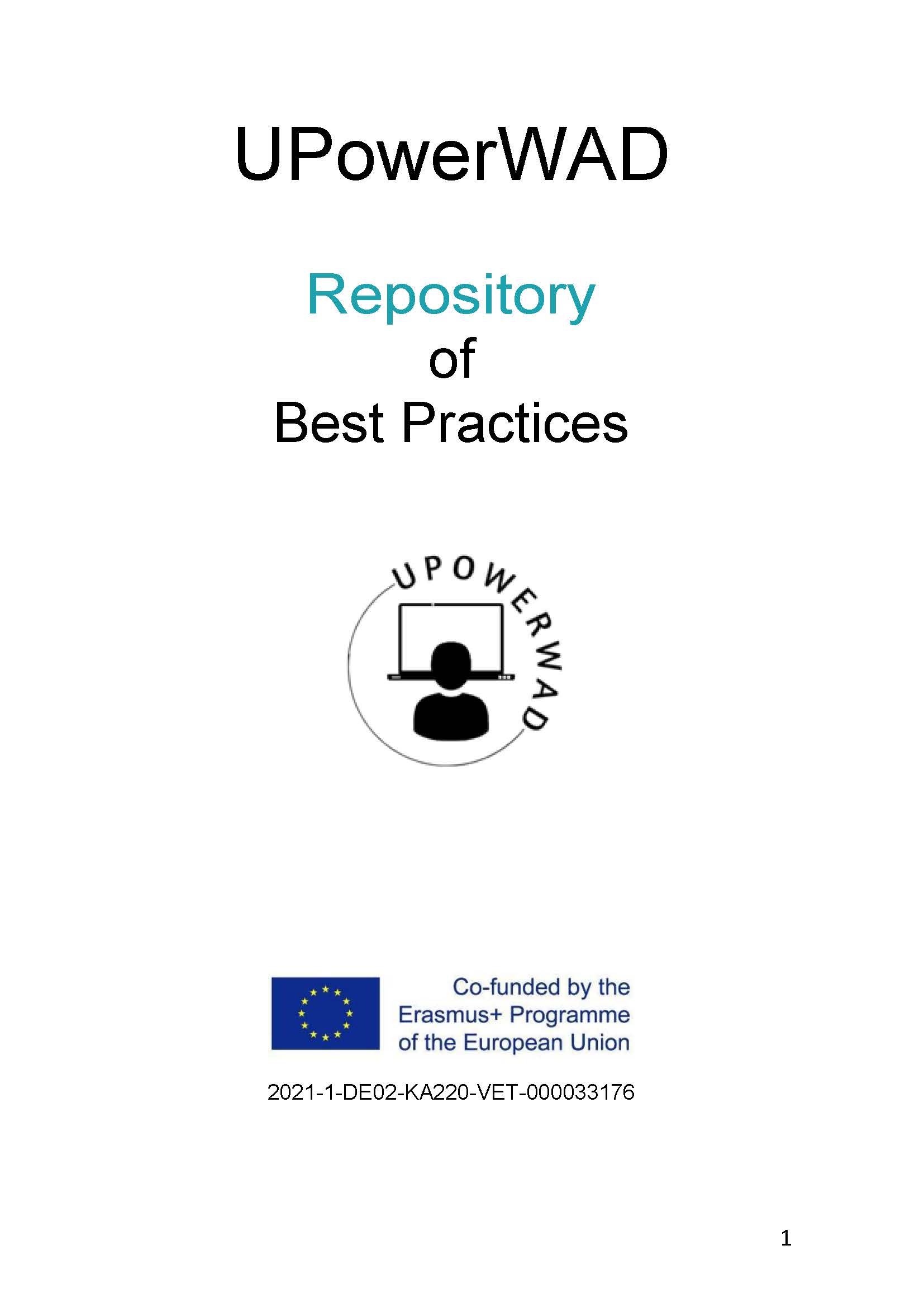 Deckblatt des englischsprachigen Dokuments Repository of Best Practices mit Link zum Vergrößern der Ansicht.