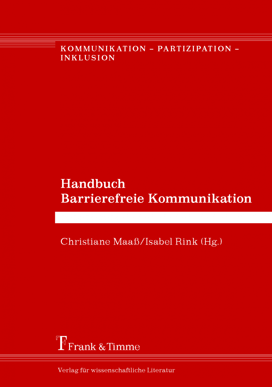 Cover des Handbuchs Barrierefreie Kommunikation