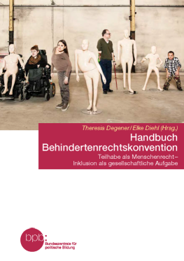 Titelseite des Handbuchs Behindertenrechtskonvention aus der bpb-Schriftenreihe