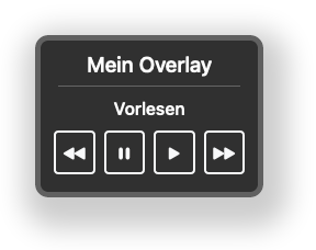 Mein Overlay - Dialog Vorlesen