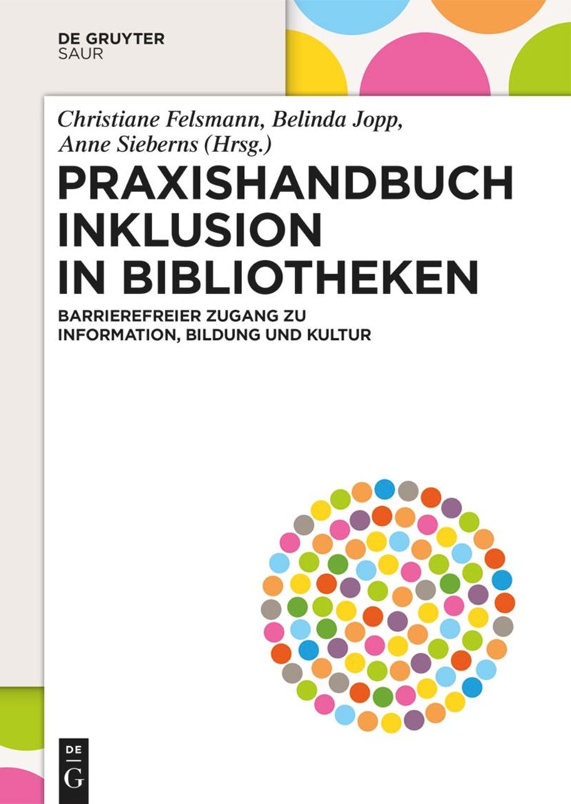 Cover des Praxishandbuchs mit buntem Inklusionslogo