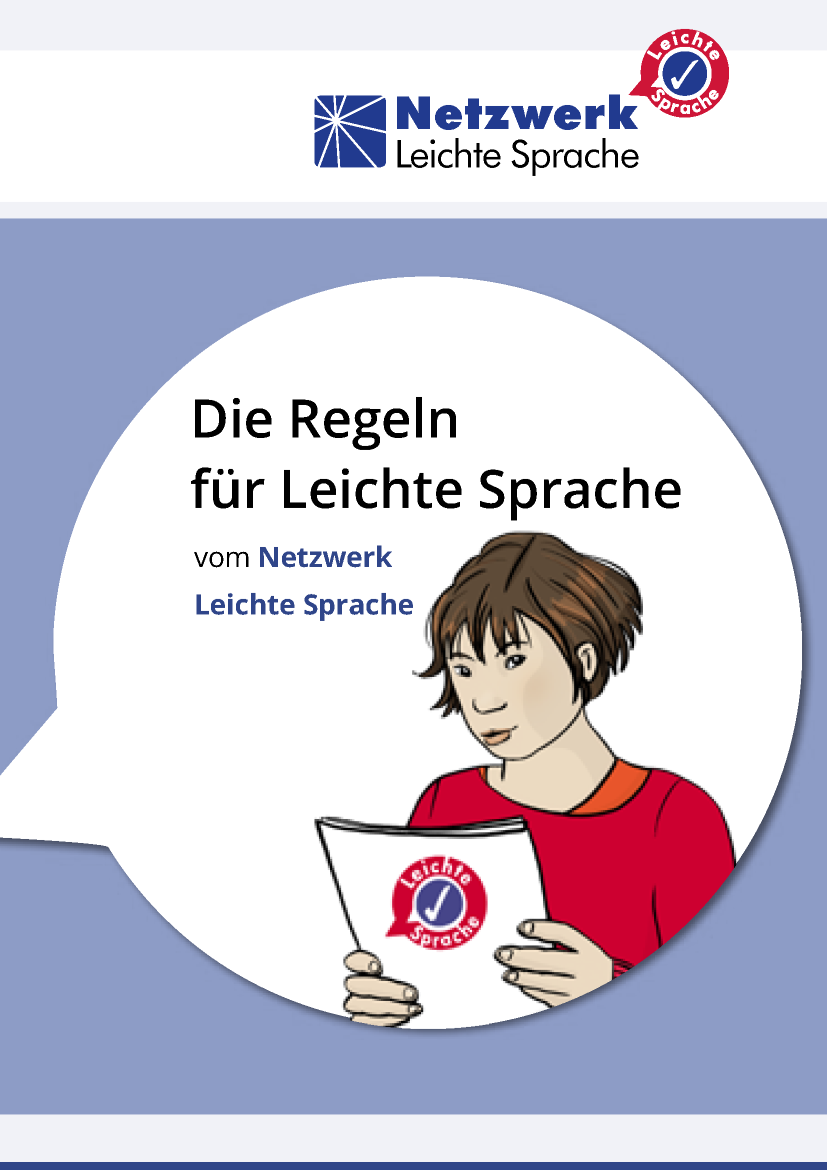 Cover des PDF-Dokuments Die Regeln für Leichte Sprache vom Netzwerk Leichte Sprache.